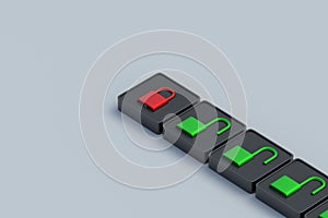 Closed access. Reliable security system. Preventing information leakage