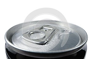 Closed aluminum can for soft drinks