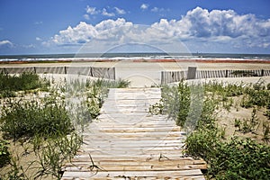 Closed Beach & Boardwalk, Gulf Coast