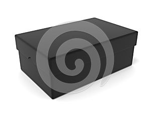 Closed black box, 3D render