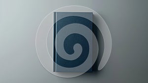 The closed blue book.AI generated image