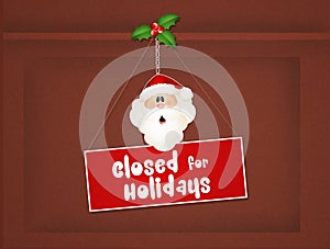 Closed for Christmas holidays