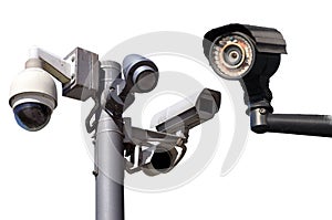 Closed circuit camera Multi-angle CCTV system.