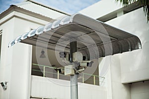 Closed Circuit Televisions CCTV with cover shield