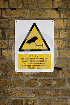 Closed Circuit TV Warning Sign