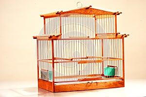 Closed decorative bird cage