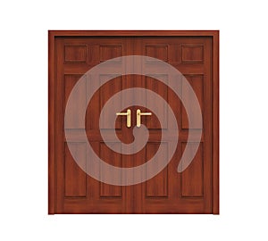 Closed Doors Isolated