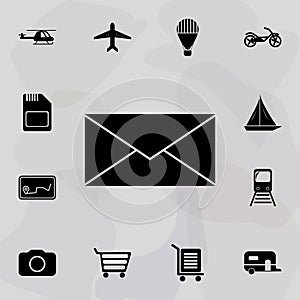 Closed envelope icon. Web icons universal set for web and mobile