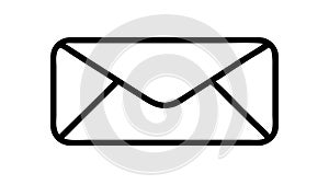 Closed envelope, secure mail, message, and communication, vector design Generative AI