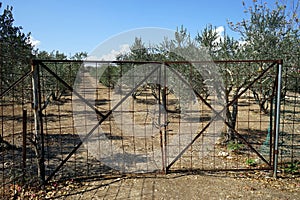 Closed gate