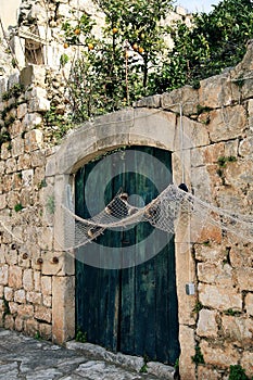 Closed gate in Ston - Croatia