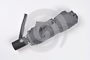 Closed Gray Foldable Umbrella