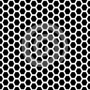 Closed honeycomb shapes seamless vector pattern design