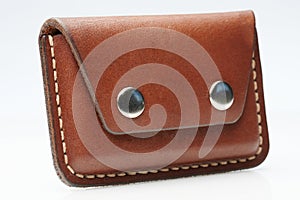 Closed leather cardholder