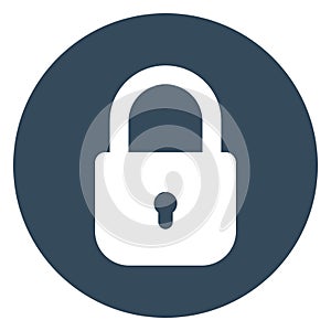 Closed, lock Isolated Vector icon which can easily modify or edit