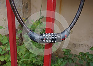 Closed metal combination lock, door or gate security protection padlock