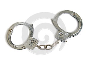 Closed metal handcuffs