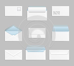 Closed and open envelopes vector set