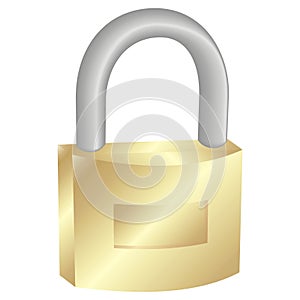 Closed padlock