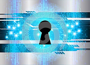 Closed Padlock digital background. Keyhole icon. personal data security Illustrates cyber data information privacy idea