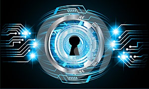 Closed Padlock digital background. Keyhole icon. personal data security Illustrates cyber data information privacy idea.