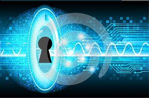 Closed Padlock digital background. Keyhole icon. personal data security Illustrates cyber data information privacy idea.