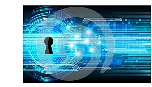 Closed Padlock digital background. Keyhole icon. personal data security Illustrates cyber data information privacy idea.