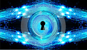 Closed Padlock digital background. Keyhole icon. personal data security Illustrates cyber data information privacy idea.