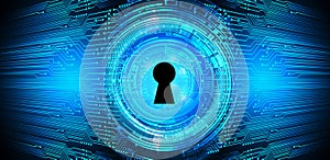 Closed Padlock digital background. Keyhole icon. personal data security Illustrates cyber data information privacy idea.