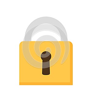 Closed Padlock Simple Modern Icon