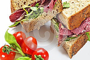 Closed Pastrami Sandwich