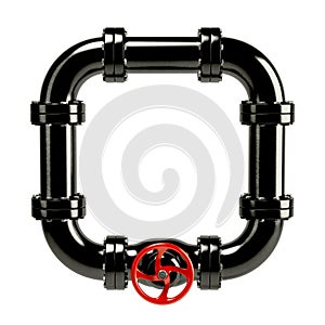 Closed pipe system loop