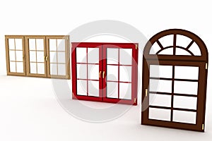 Closed plastic windows