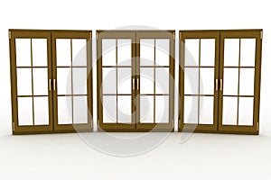 Closed plastic windows