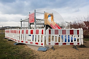 Closed playground in Germany