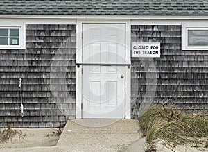 Closed for the Season at Cape Cod in New England