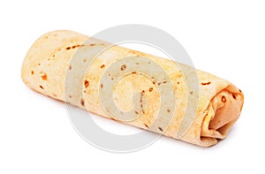 Closed shawurma rolled sandwich