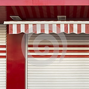 Closed shop roller shutter