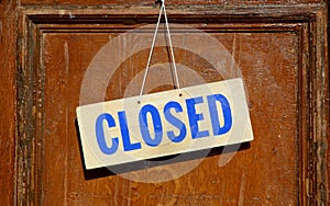 Closed sign