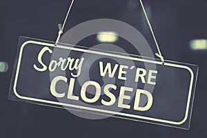 Closed sign photo