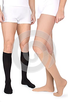 Closed toe calves. Compression Hosiery. Medical stockings, tights, socks, calves and sleeves for varicose veins