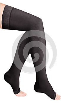 Closed toe stockings. Compression Hosiery. Medical stockings, tights, socks, calves and sleeves for varicose veins