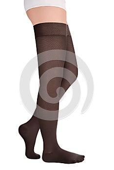 Closed toe stockings. Compression Hosiery. Medical stockings, tights, socks, calves and sleeves for varicose veins