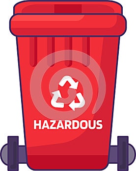 Closed Transportable Hazardous Waste Container