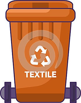 Closed Transportable Textile Waste Container