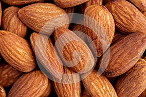 closed up group of almond nut photo