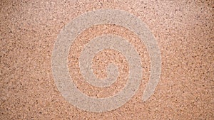 Closed up of panoramic brown cork board texture for banner background