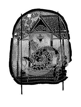 Thai ancient shadow play - Shadow puppet