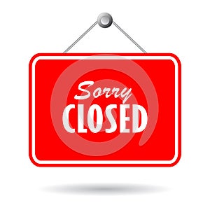 Closed vector sign