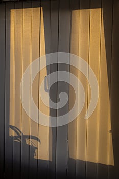 Closed vertical blinds